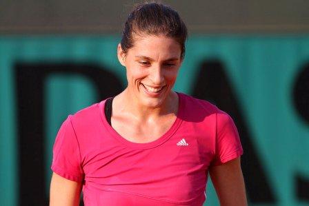 On the eve of the French Open Andrea Petkovic claimed her second WTA title